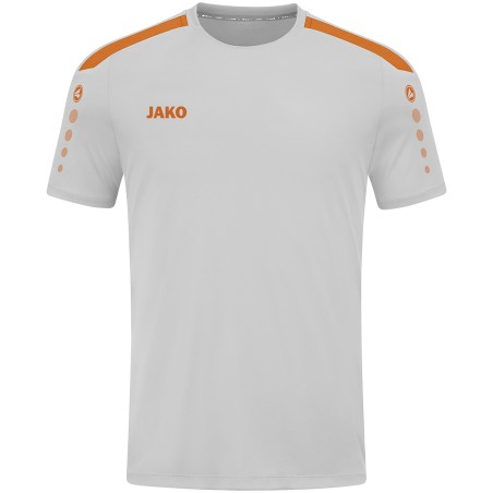 soft grey/neon orange
