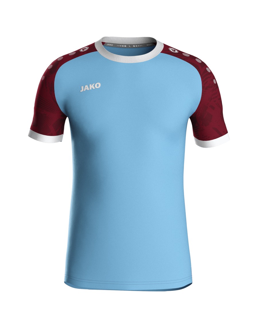 light blue/wine red