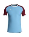 light blue/wine red