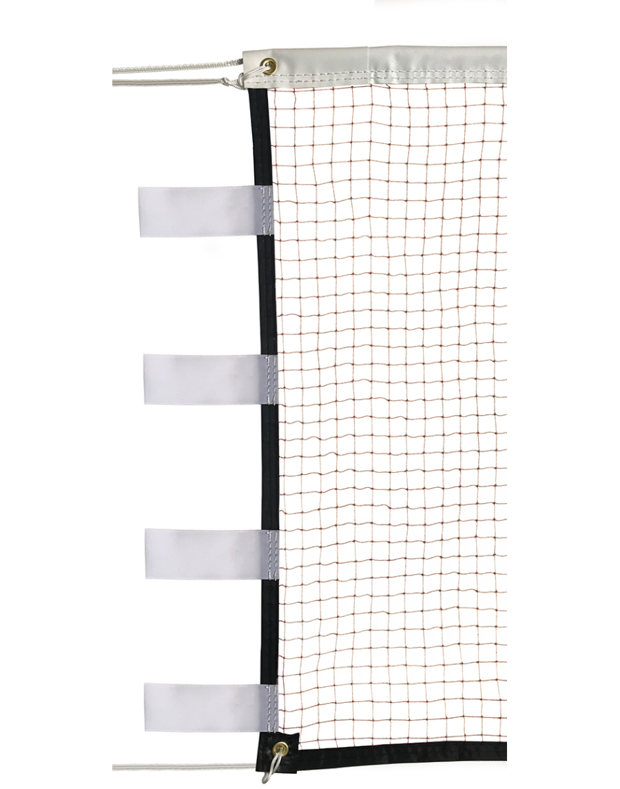 Badminton Net 6.02x0.76Mx19mm square mesh in brown nylon