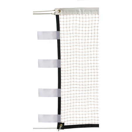 Badminton Net 6.02x0.76Mx19mm square mesh in brown nylon