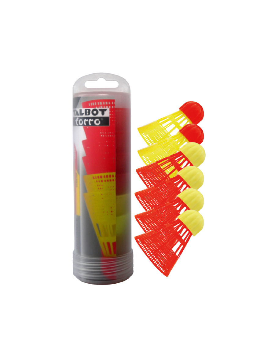 Tube of 6 Speedbadminton shuttlecocks