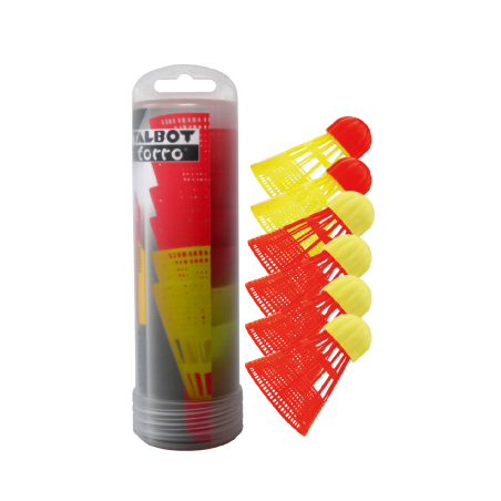 Tube of 6 Speedbadminton shuttlecocks