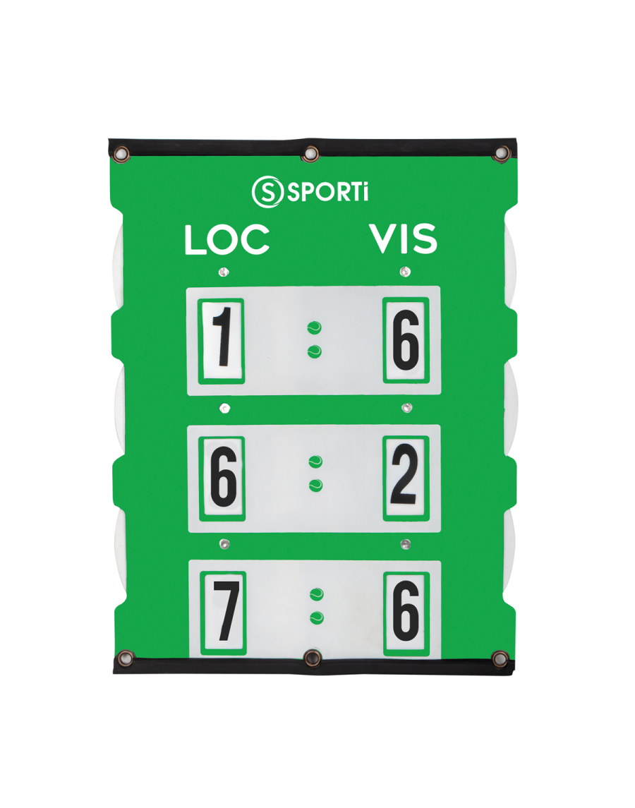 Tennis match pointer scoreboard