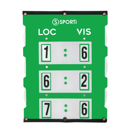 Tennis match pointer scoreboard