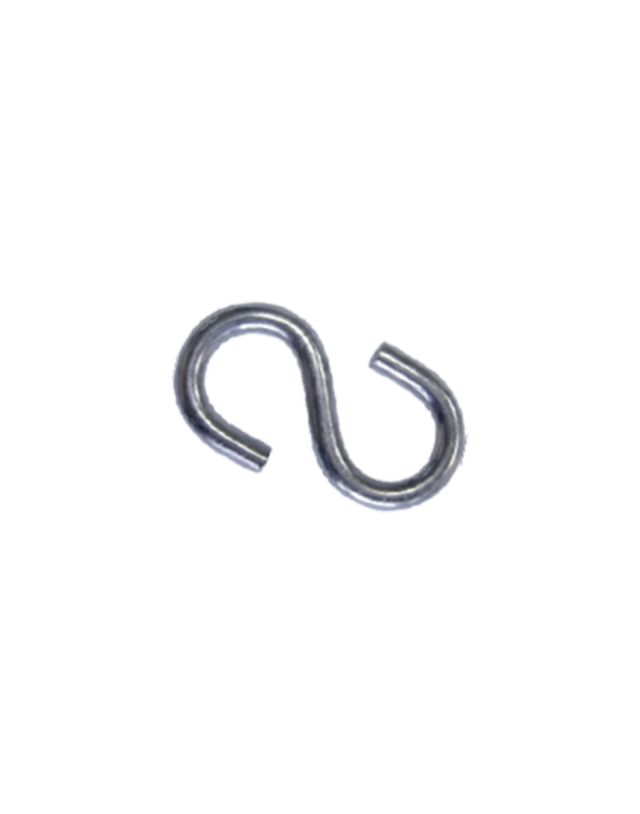 Extra metal s-shaped hook