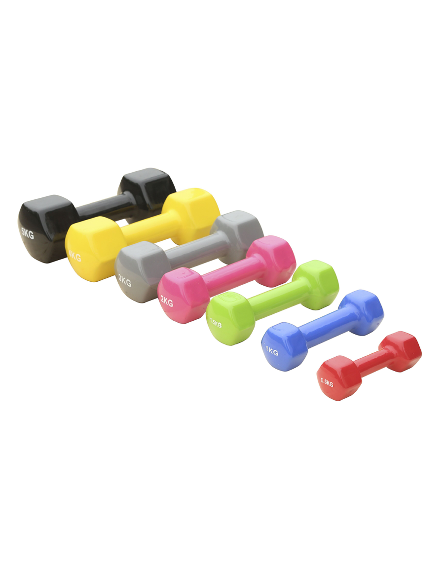 Vinyl dumbbells pair  2kg