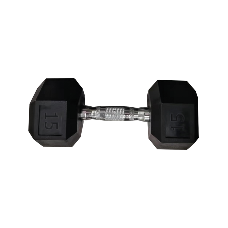 Hexagonal dumbbell - 15kg (unit)