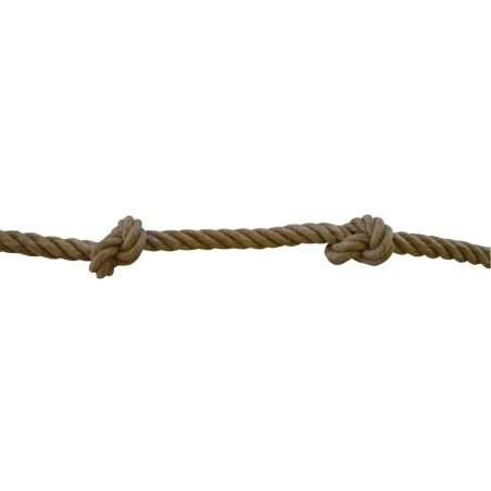 Knotted rope in hemp 22 mm diameter