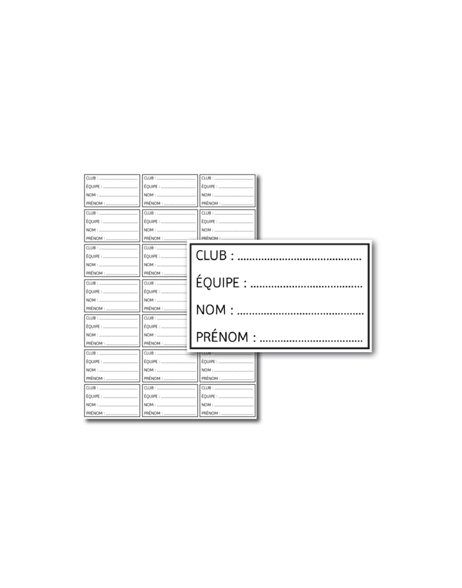 Set of 42 bottles labels - french
