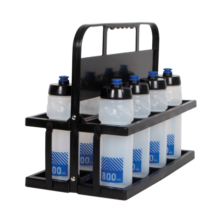 PVC bottles carrier large model + 8 bottles 800ml
