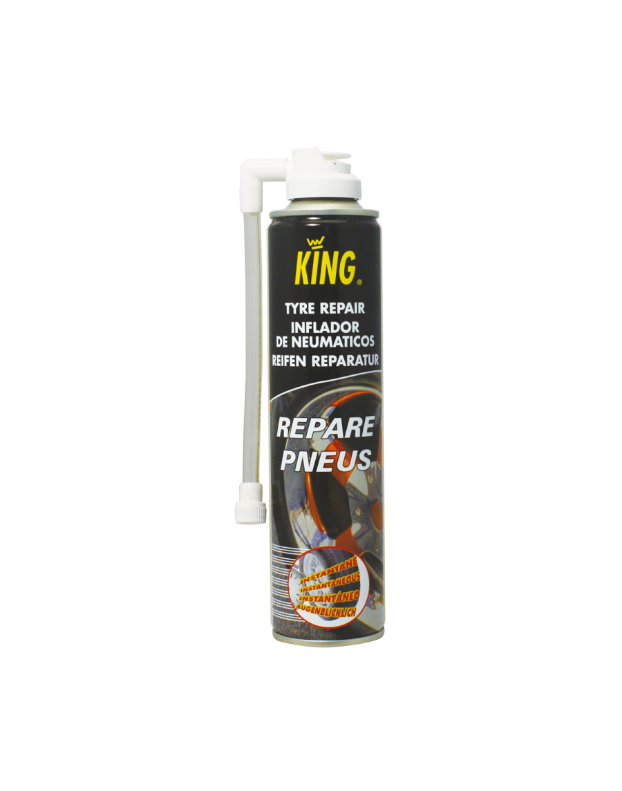 Spray to repair tyre and ball