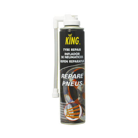 Spray to repair tyre and ball