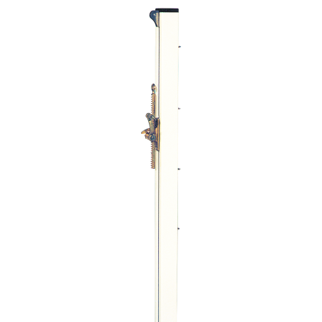 Aluminium square tennis posts without ground sockets
