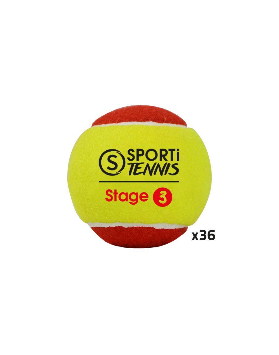 Set of 36 tennis balls stage 3