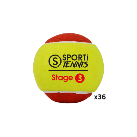 Set of 36 tennis balls stage 3