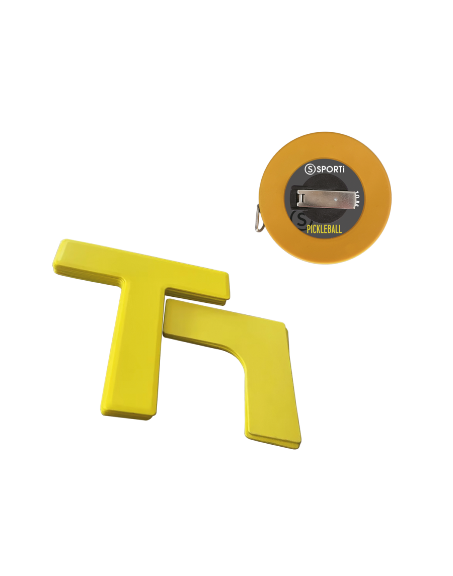 Set of pickleball floor marking