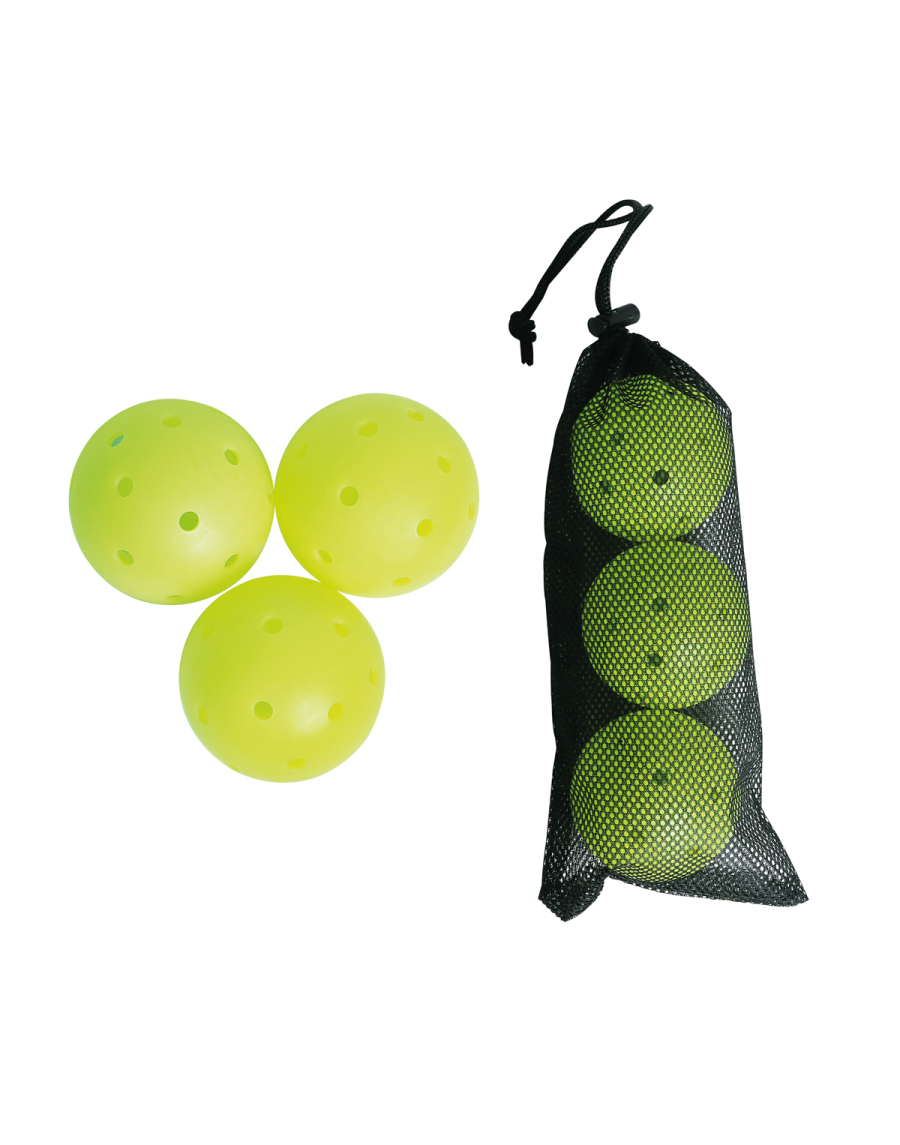 Set of 3 indoor pickleball balls