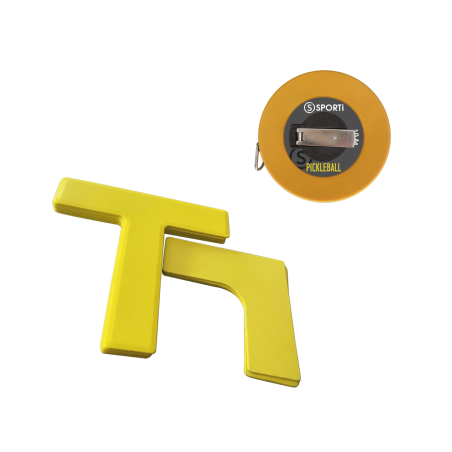 Set of pickleball floor marking