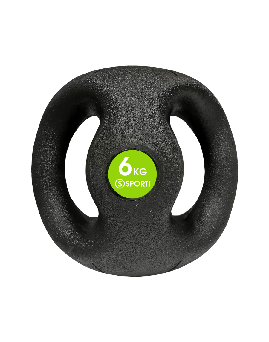6kg double handles medicine ball