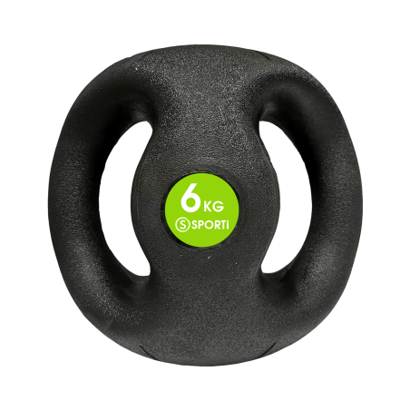 6kg double handles medicine ball