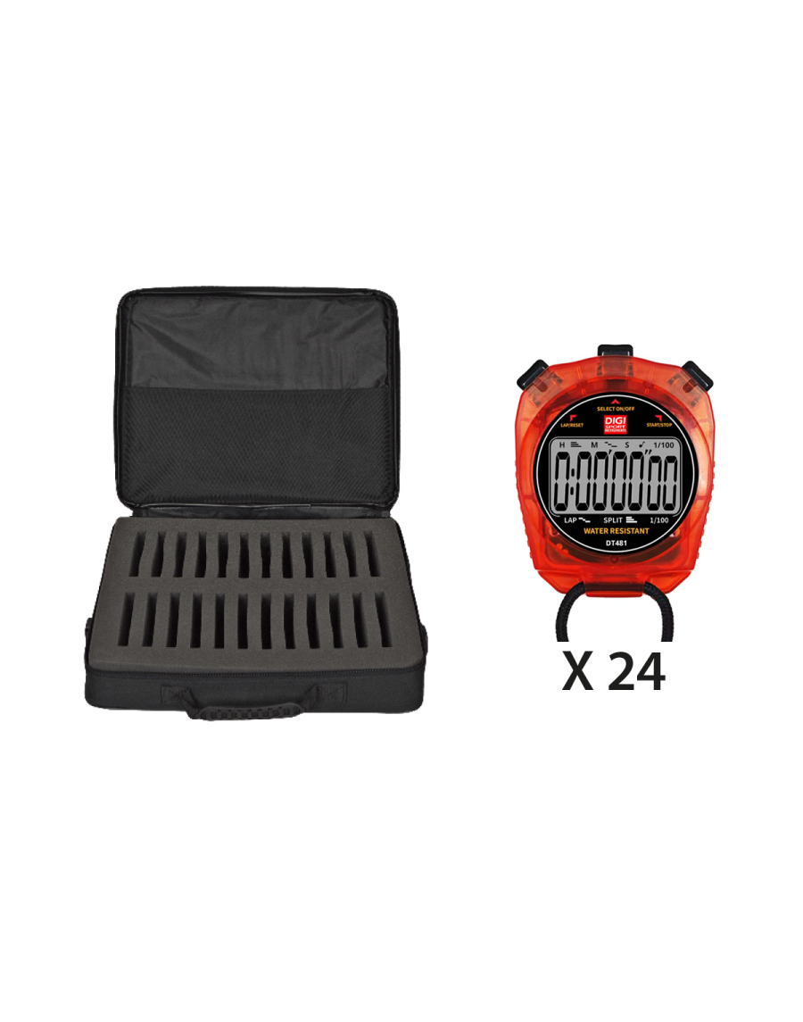 KIT - 24 stopwatches DT481 + soft case