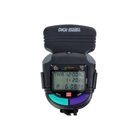 300 memories DTM60EL stopwatch with board clip + backlight