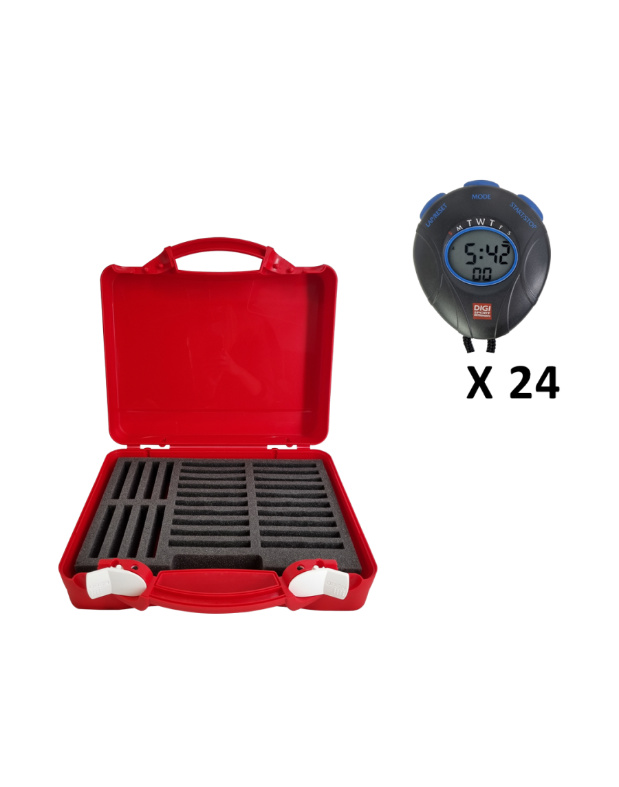 KIT - 24 DT1 stopwatches + Hard case