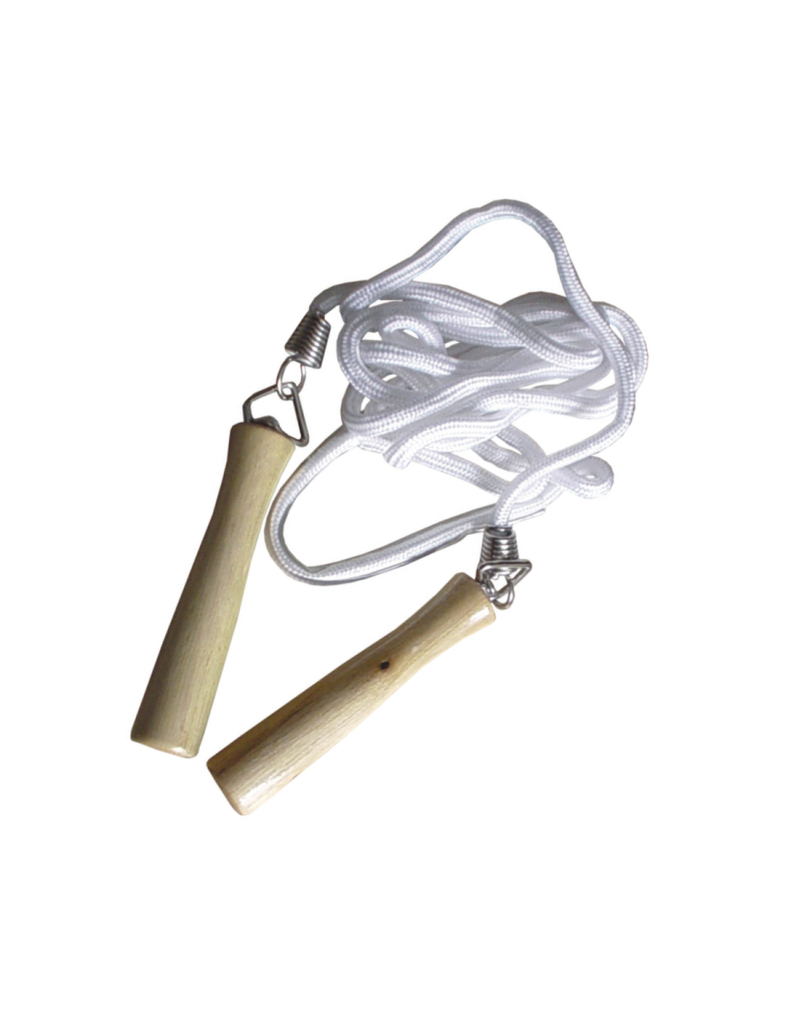 Skipping rope wooden handles