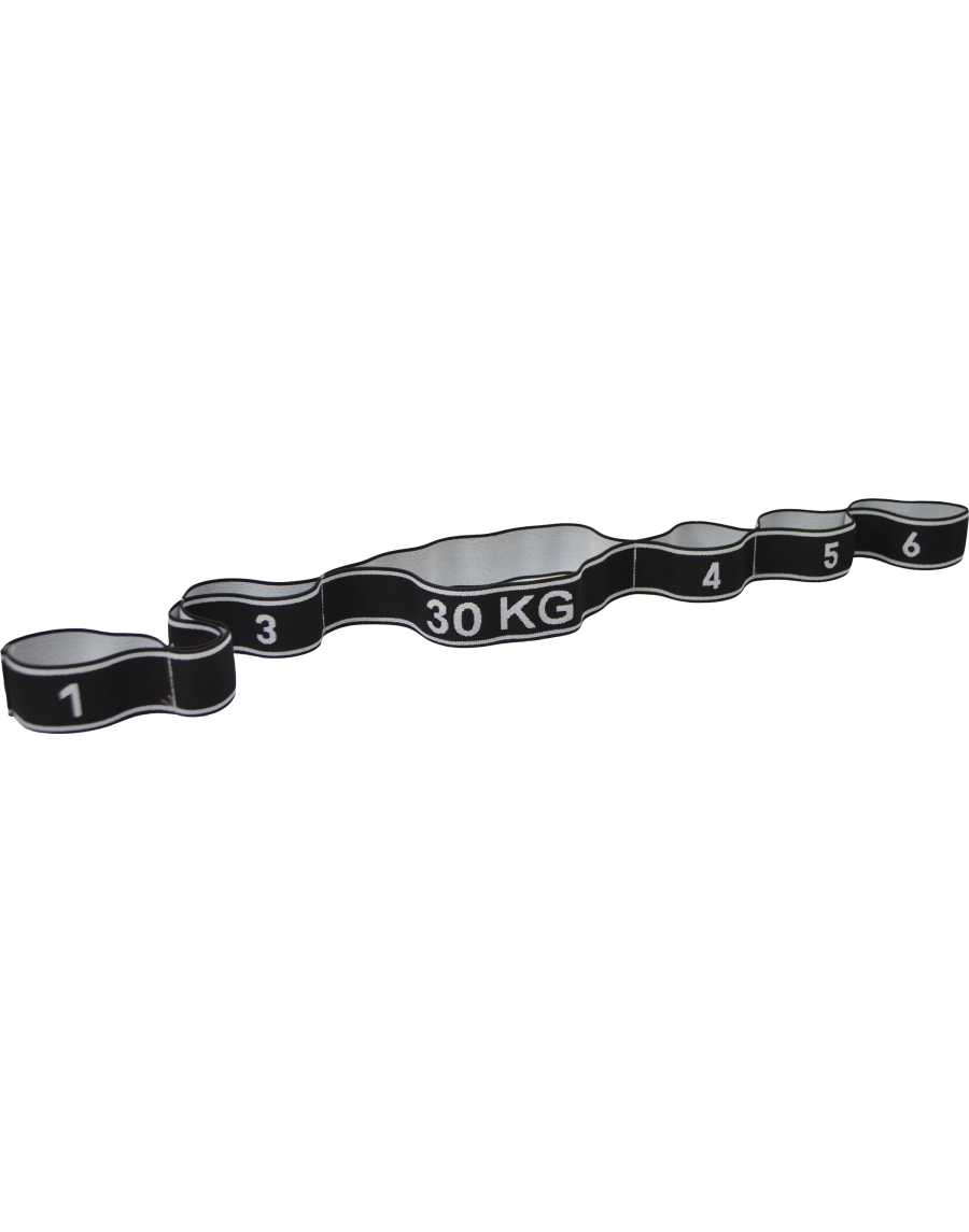 Fitness elastic band force 30kg black / white