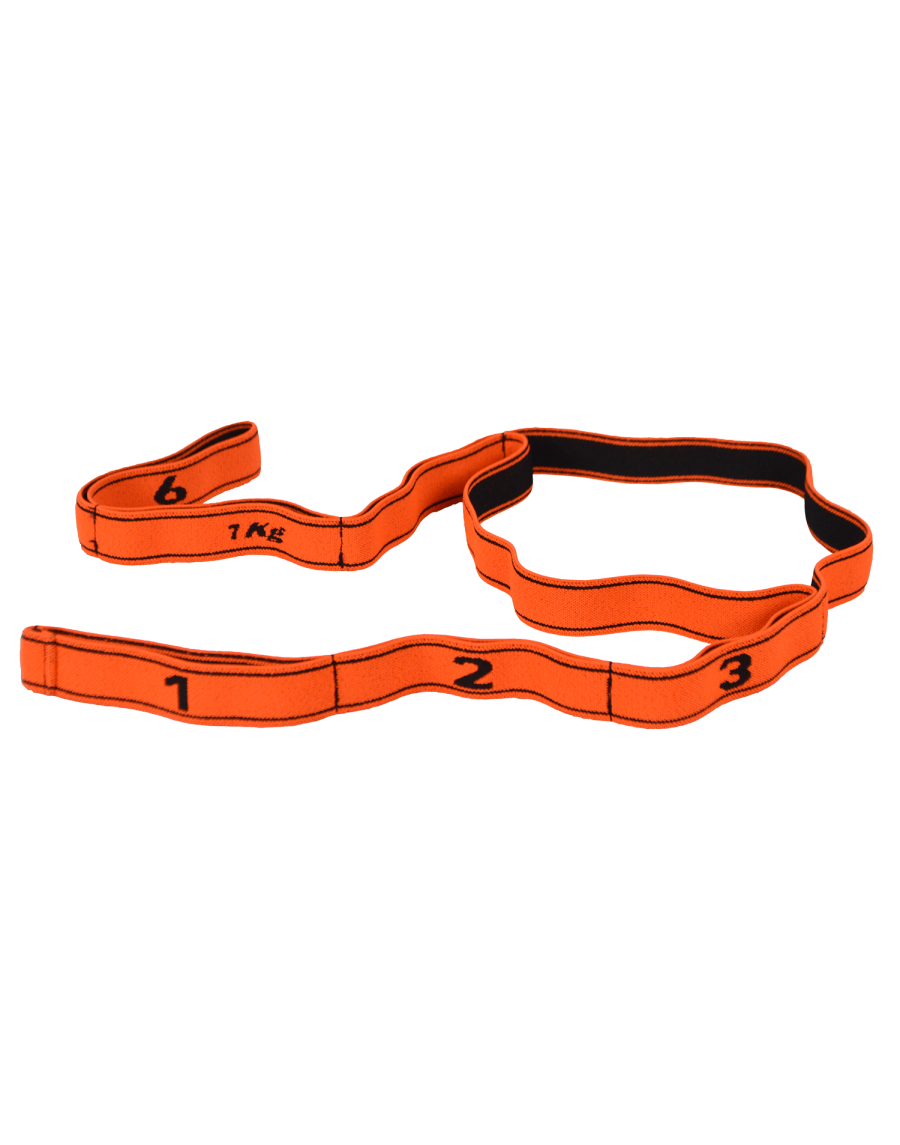 Fitness elastic band force 7kg orange / black