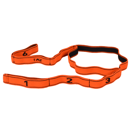 Fitness elastic band force 7kg orange / black