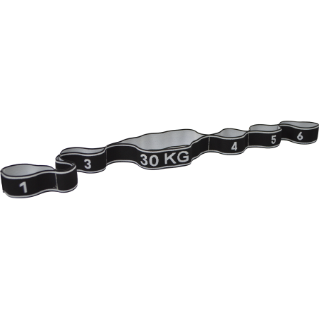 Fitness elastic band force 30kg black / white