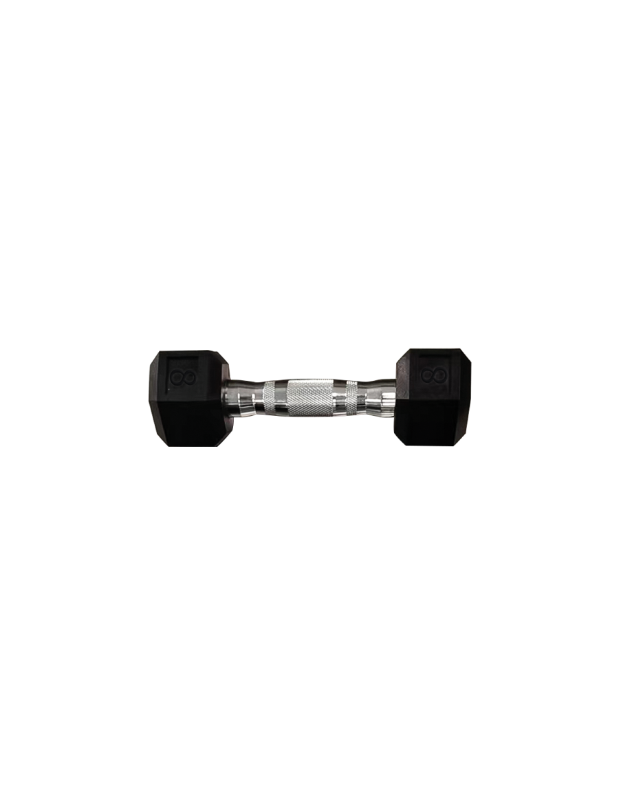 Hexagonal dumbbell - 8kg (unit)