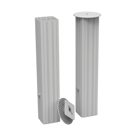 Set of 4 ground sockets for square posts 80x80mm