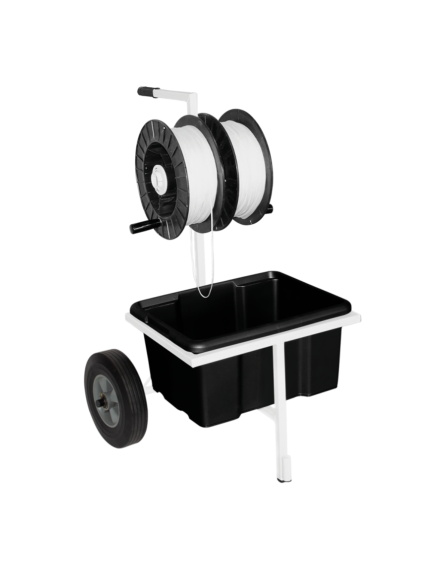 Plotter cord holder trolley