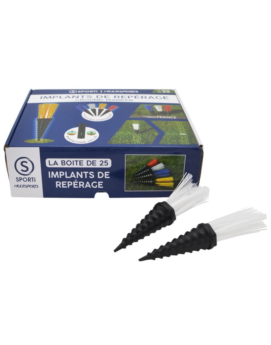 Box of 25 grass implants  + dibble SPORTI