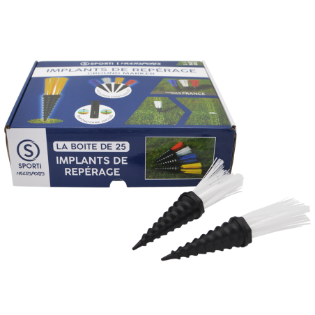 Box of 25 grass implants  + dibble SPORTI