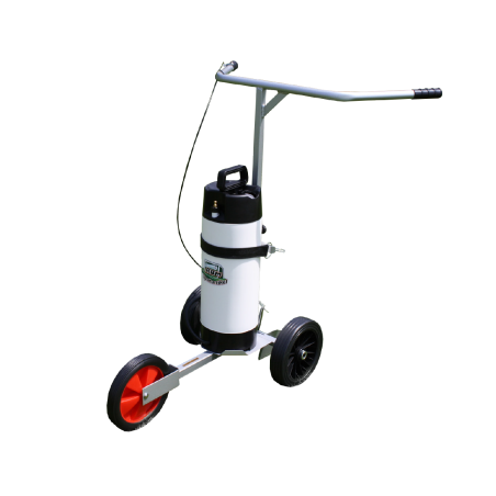 Pitch line marker with spray painting