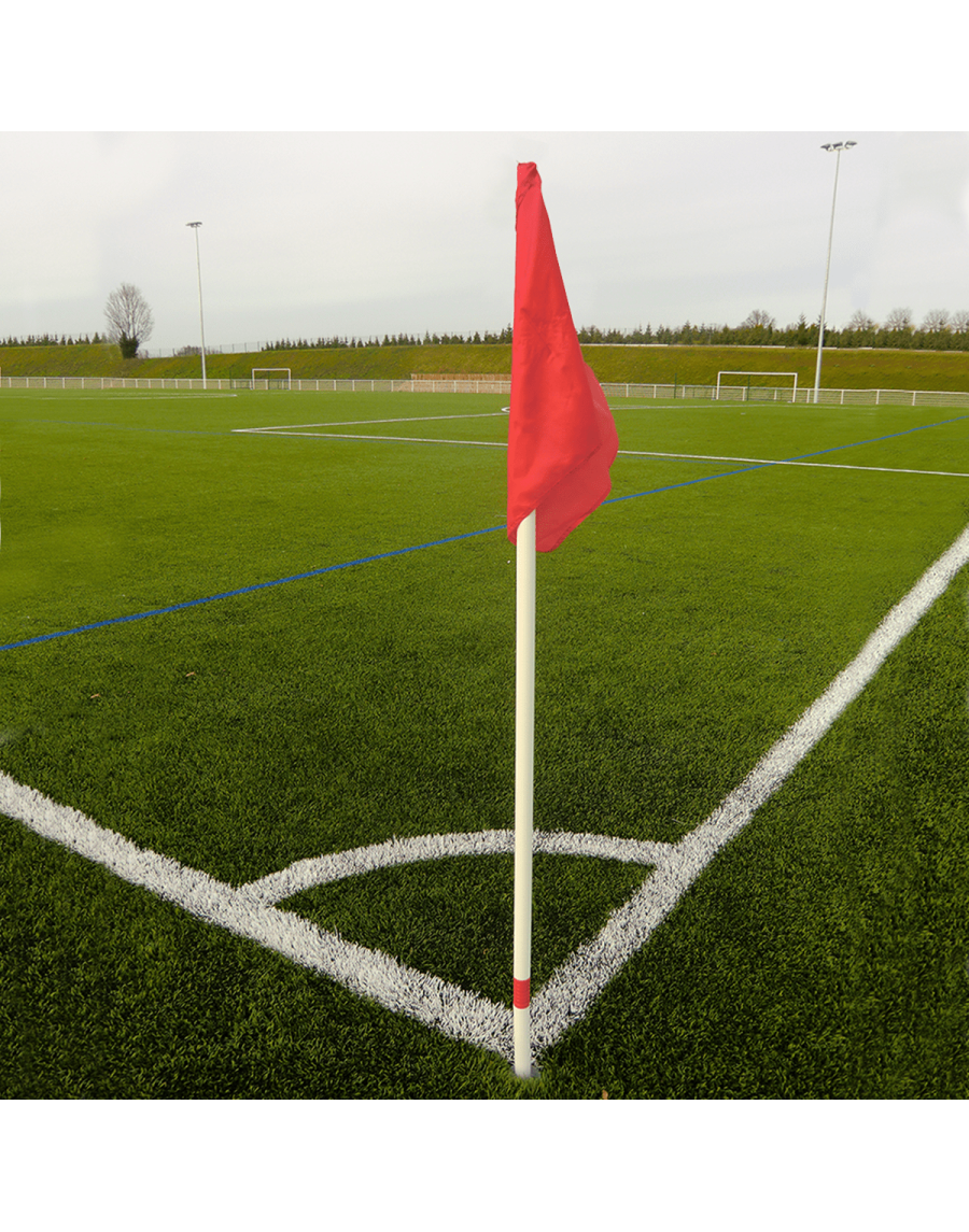 Set of 4 flexible corner poles with 4 flags