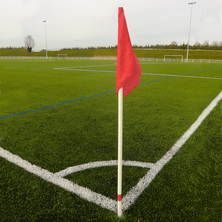 Set of 4 flexible corner poles with 4 flags