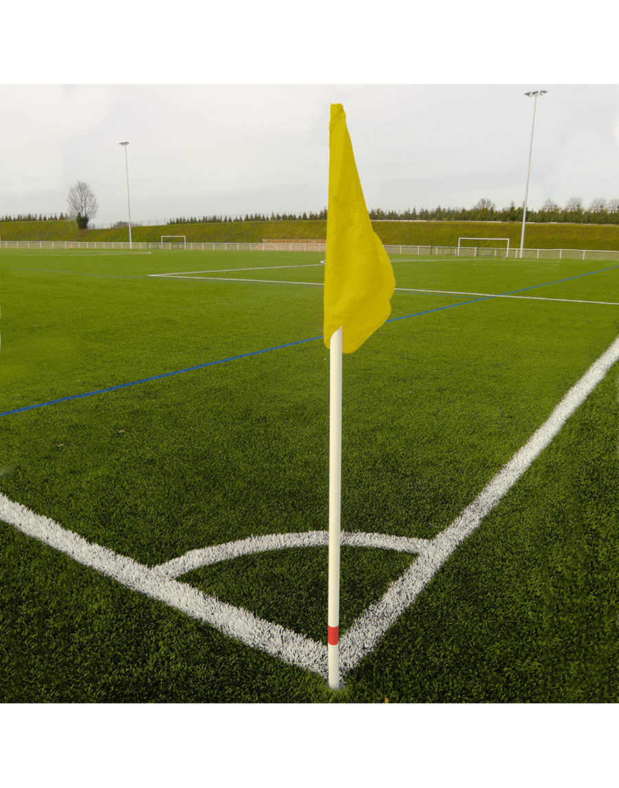 Set of 4 flexible corner poles with 4 flags