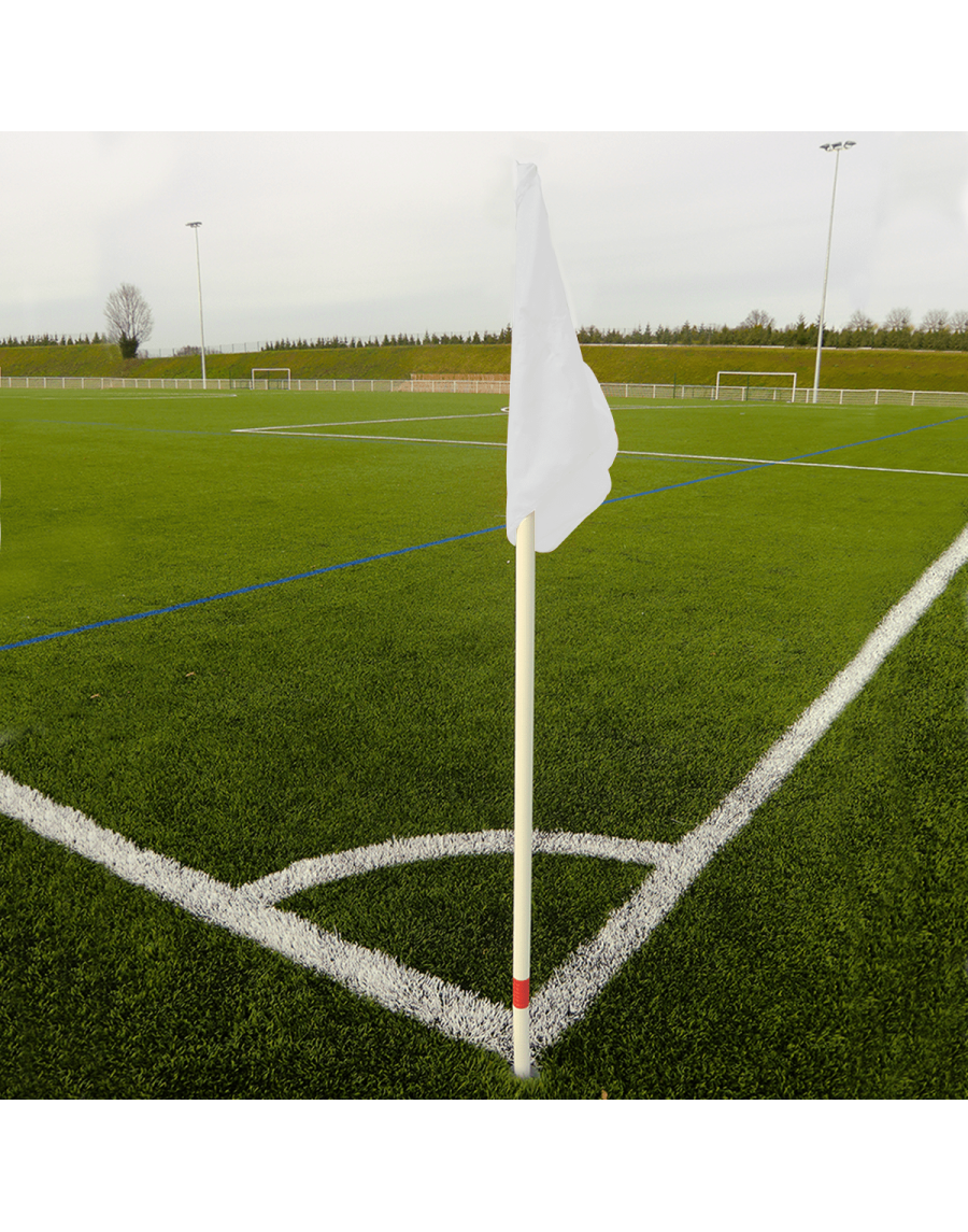 Set of 4 flexible corner poles with 4 flags