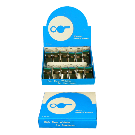 Box of 12 steel whistles