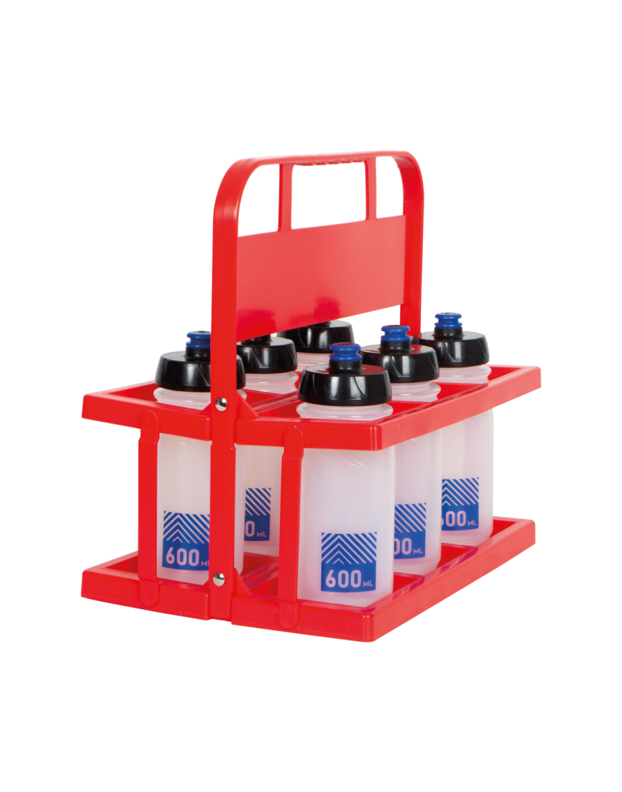 PVC bottles carrier small model + 6 bottles 600ml