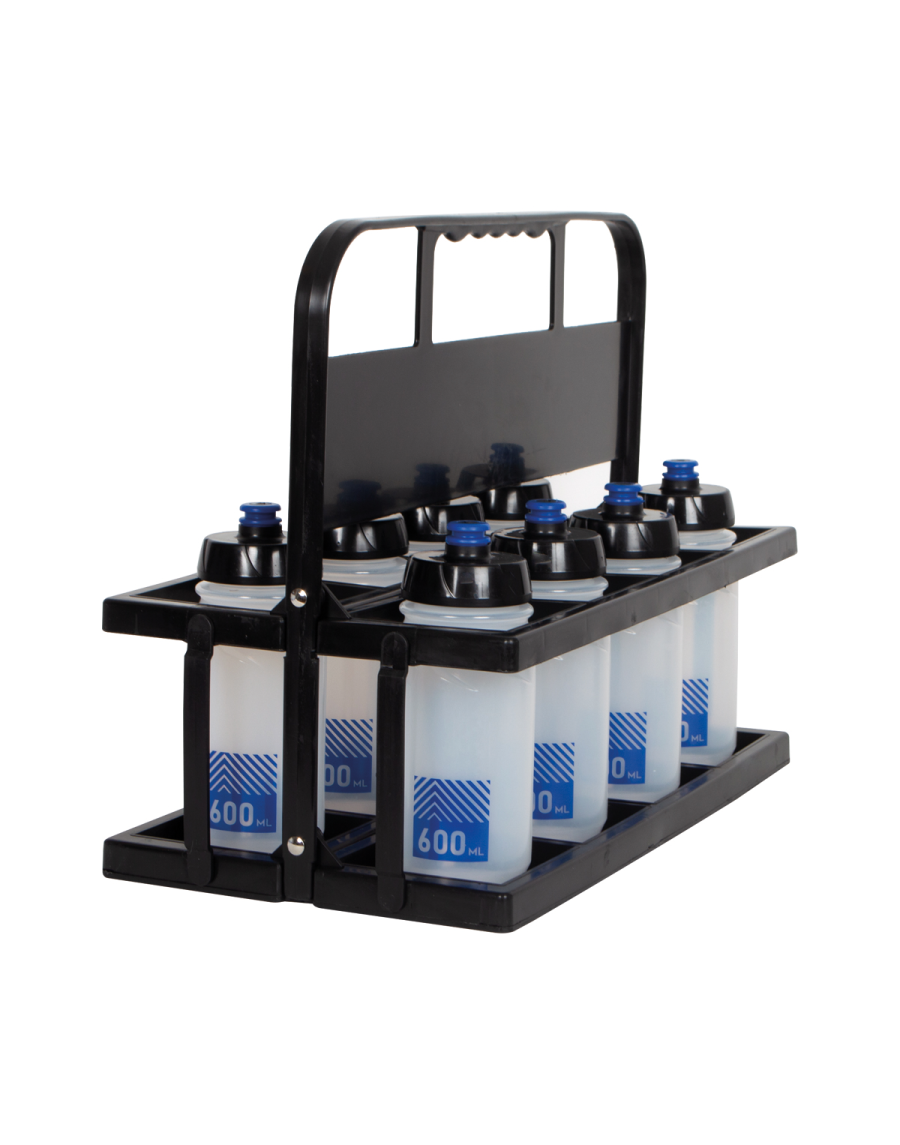 PVC bottles carrier large model + 8 bottles 600ml