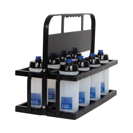 PVC bottles carrier large model + 8 bottles 600ml