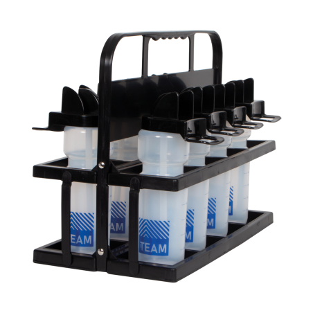 PVC bottles carrier large model + 8 hygienic bottles 800ml