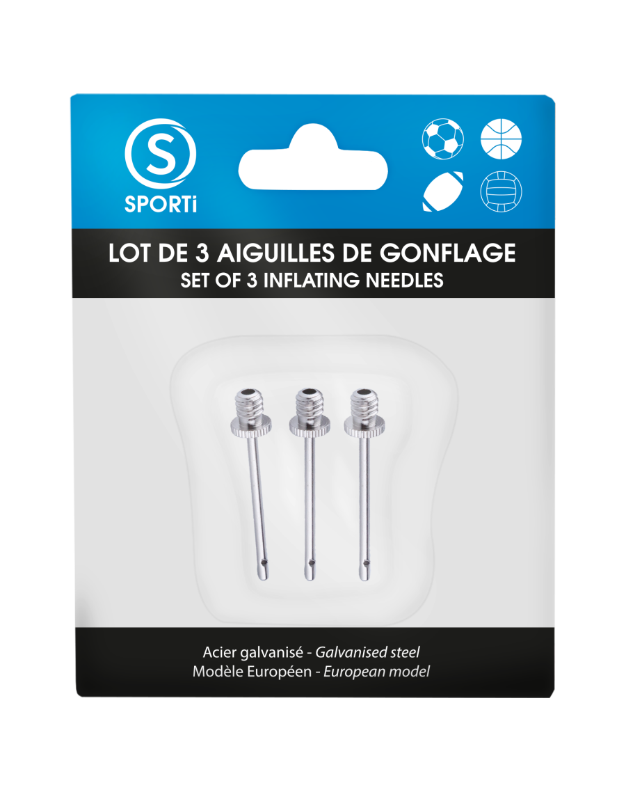 Set of 3 needles in a blister pack