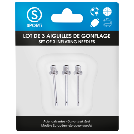 Set of 3 needles in a blister pack